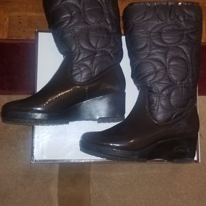 COACH CANTINA RAIN BOOTS SIZE 9.5